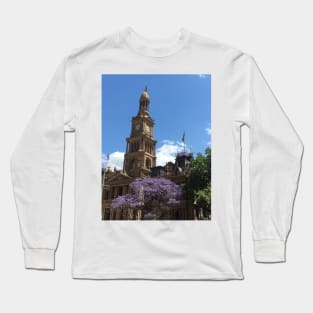 The Town Hall Clock Tower Long Sleeve T-Shirt